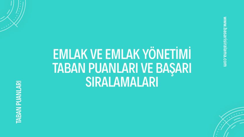 Emlak ve Emlak Yönetimi Taban Puanları