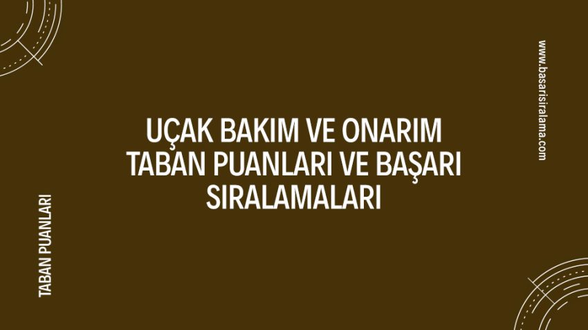 Uçak Bakım ve Onarım Taban Puanları