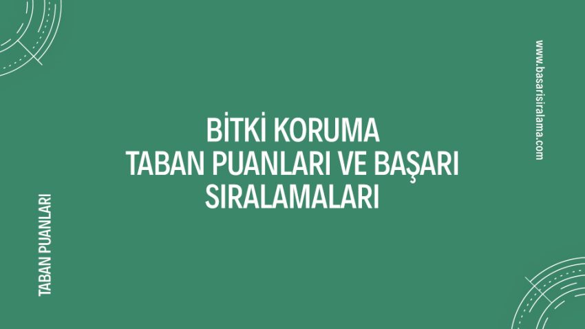 Bitki Koruma Taban Puanları