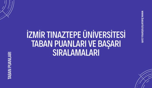 izmir-tinaztepe-universitesi-taban-puanlari