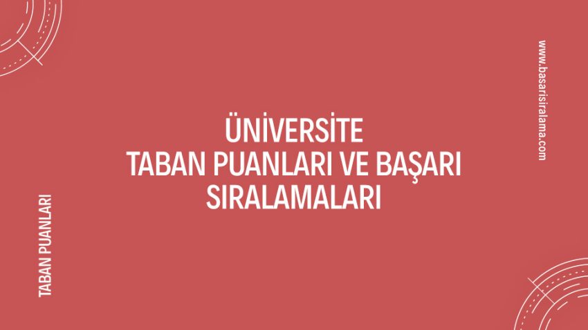 Üniversite Taban Puanları