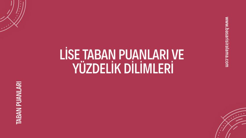 Lise Taban Puanları